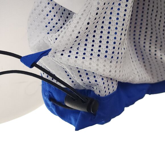 Vintage Nike Windbreaker Jacket Mens XL Blue White Swoosh Vented Sportswear - Picture 13 of 16